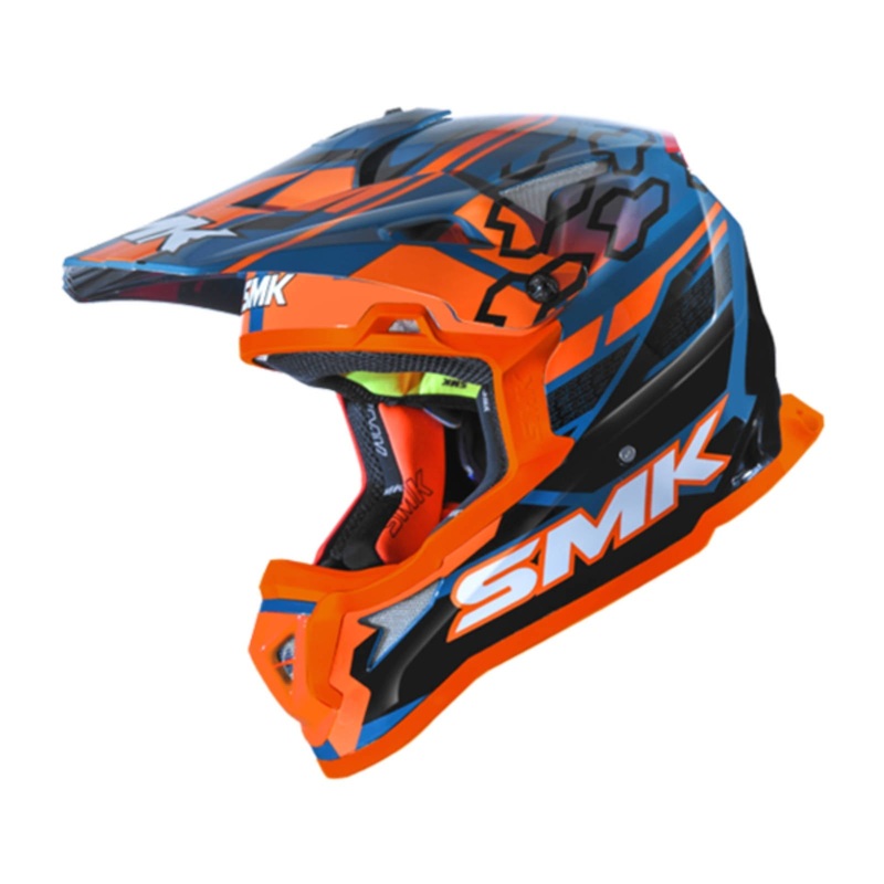 SMK Allterra Tribou Blu Org Off Road Helmet Size 2XL 62cm